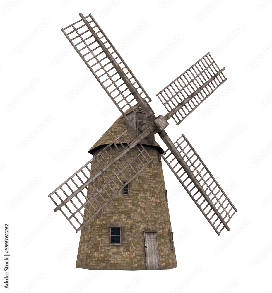 Dutch Windmill Isolated Dutch Windmill Isolated