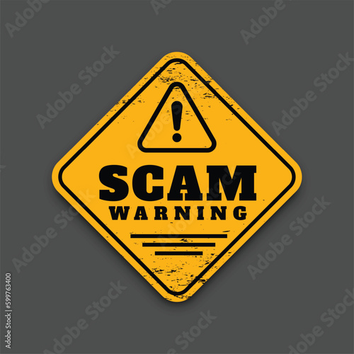 protect your data with scam alert background from cyber crime