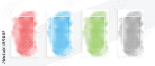 brush strokes style watercolor stain grungy standee in se vector