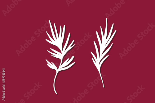 Laser cut. Decorative card for cutting. Ratio 2:3. Vector illustration of a laser cutting, plotter cutting, cutting dies and screen printing. Leaves foliage pattern