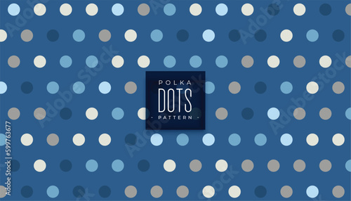 vintage style polka dotted pattern banner for eye catching print