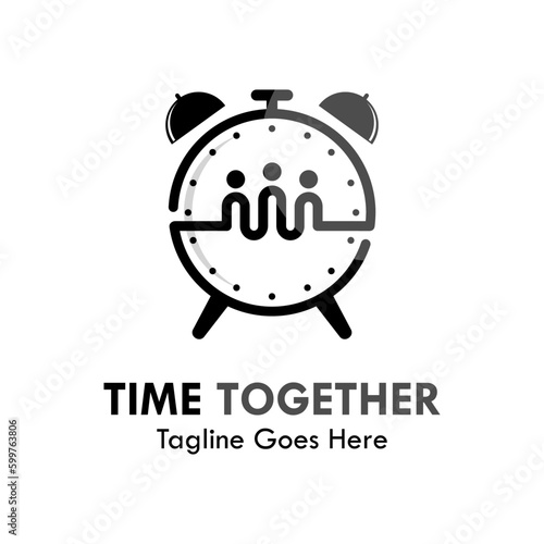 Team together design logo template illustration