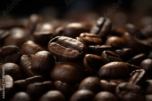 Frisch geröstete Kaffeebohnen