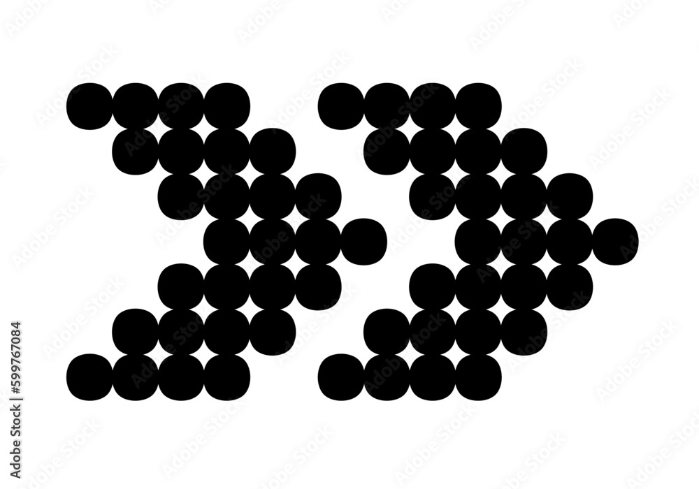 double dotted arrow sign vector symbol - arrow sign double dotted arrow sign vector symbol - arrow sign
