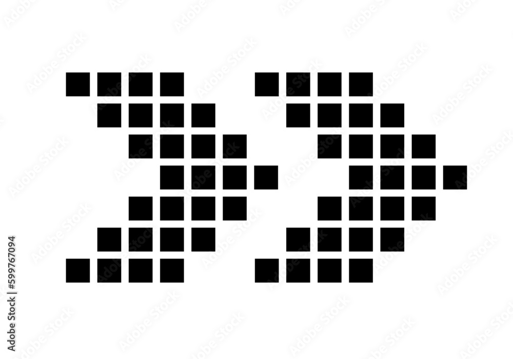 double dotted arrow sign vector symbol double dotted arrow sign vector symbol