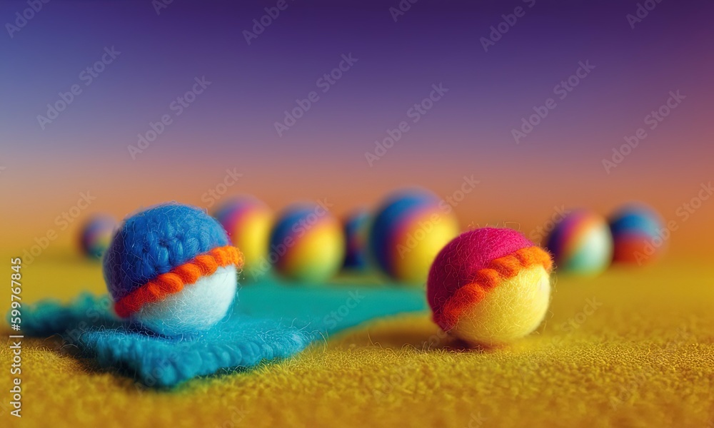 Vibrant Handmade Yarn Balls Vibrant Handmade Yarn Balls