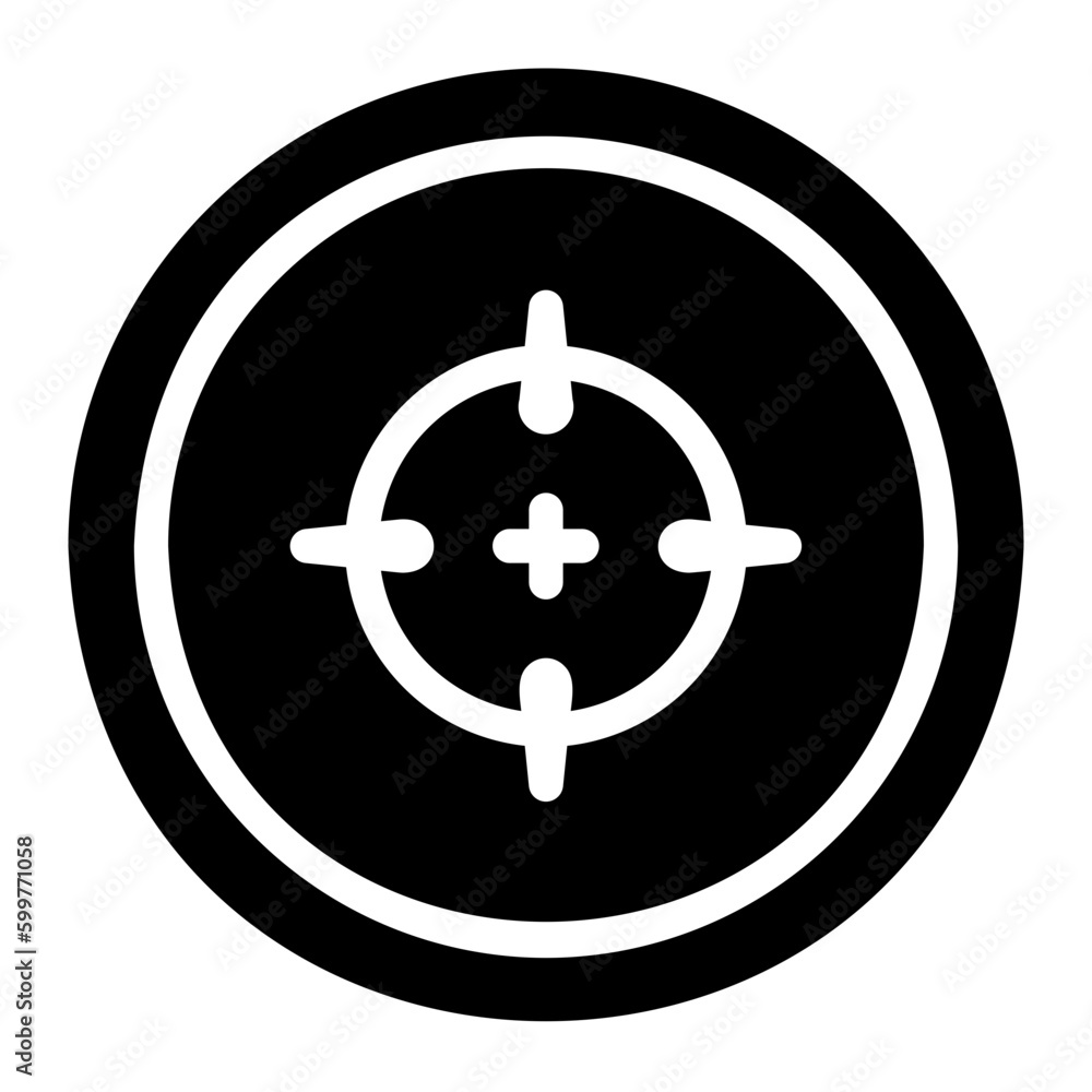 aim glyph icon aim glyph icon