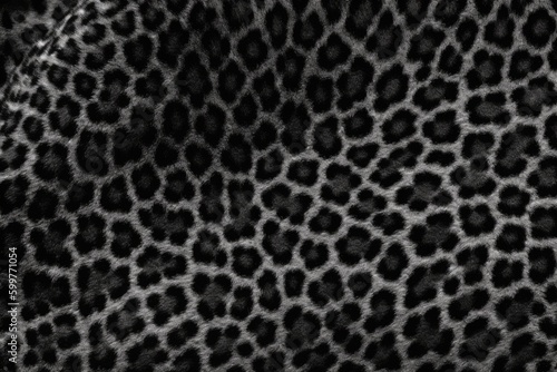 black and white animal print fabric swatch Generative AI © 2rogan