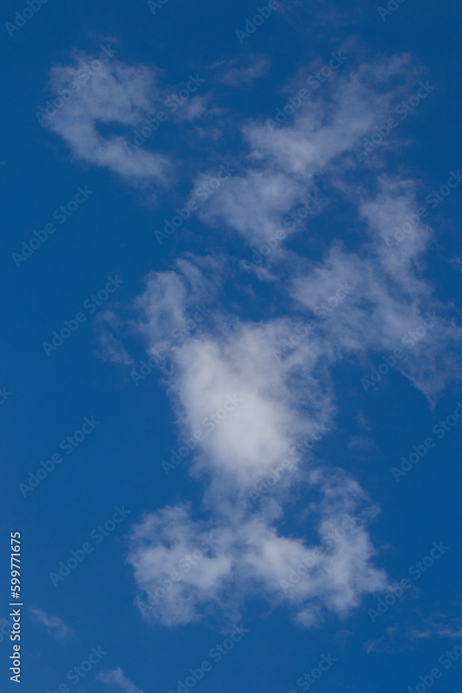 White and blue cloudscape with copy space for background use White and blue cloudscape with copy space for background use