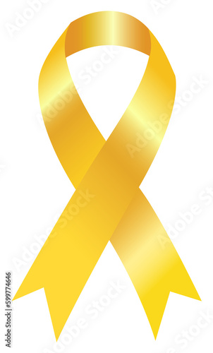 The yellow awareness ribbon can represent to show support for our troops, raising awareness to Prisoners, adoption, suicide prevention, missing persons and many different types of cancer. 