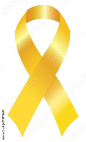 The yellow awareness ribbon can represent to show support for our troops, raising awareness to Prisoners, adoption, suicide prevention, missing persons and many different types of cancer.  photo