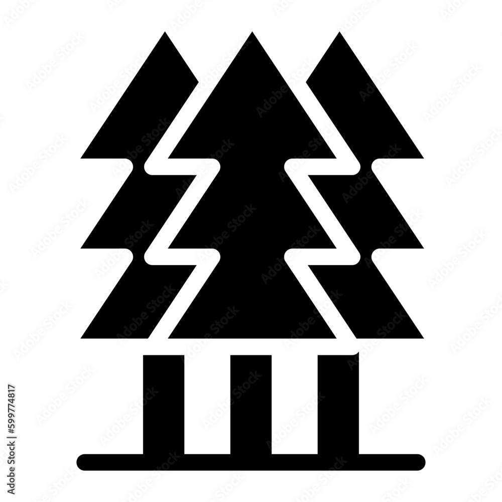pine tree glyph icon pine tree glyph icon