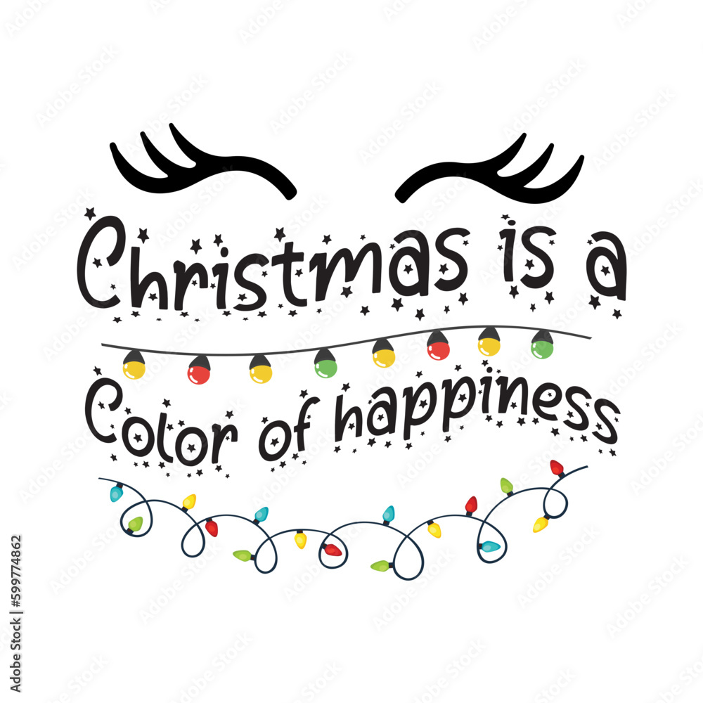 Obraz premium Christmas vector typography design