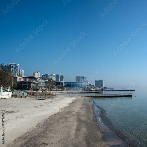 Chaika beach in Odessa, Ukraine