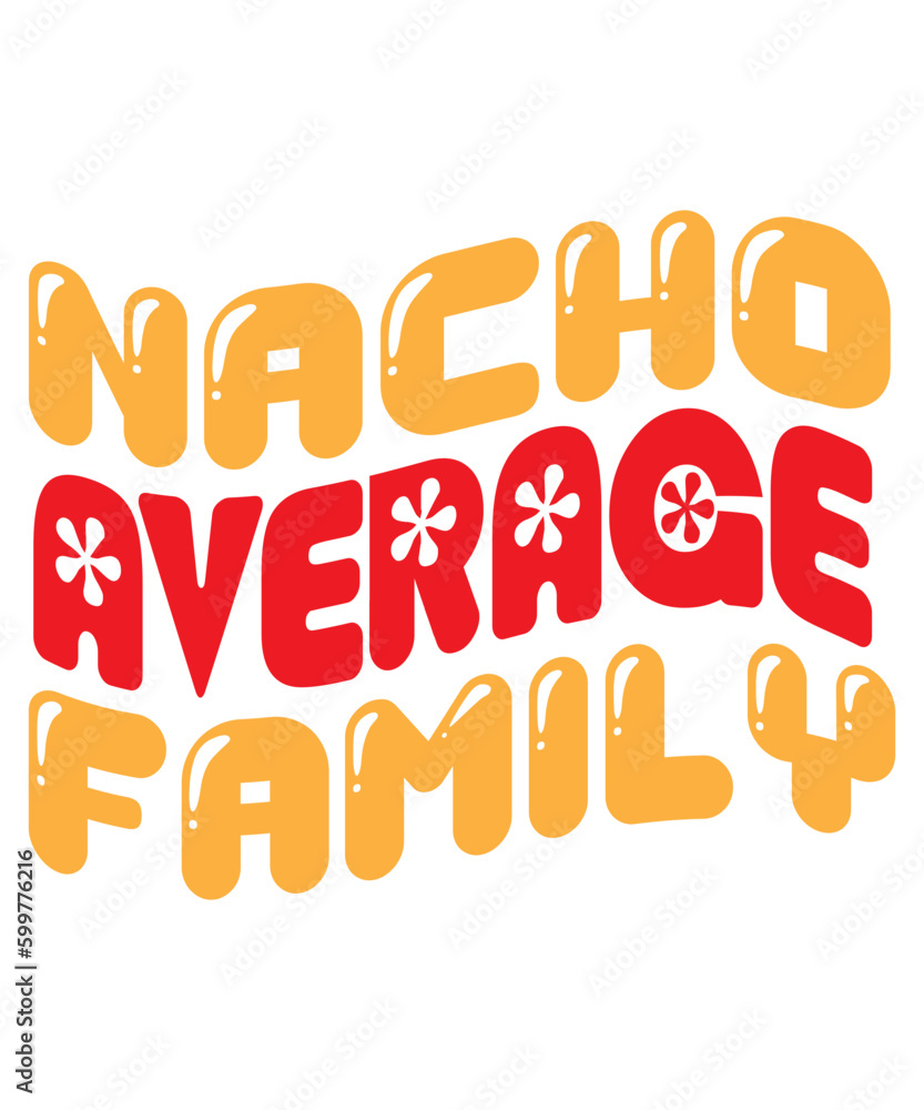 Naklejka premium Cinco typography illustration