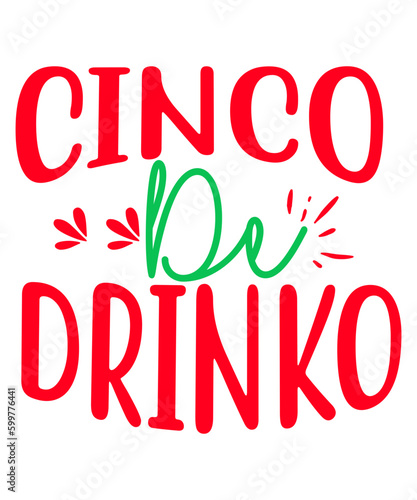 Cinco typography illustration