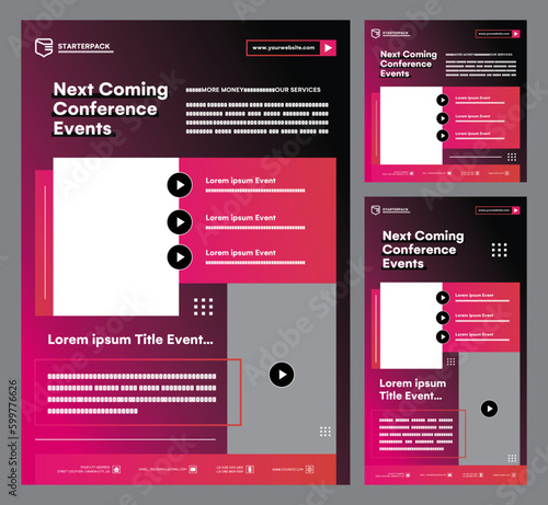 Coming Conference Event Promotion Starter Pack | Feed, Story, Flyer Series