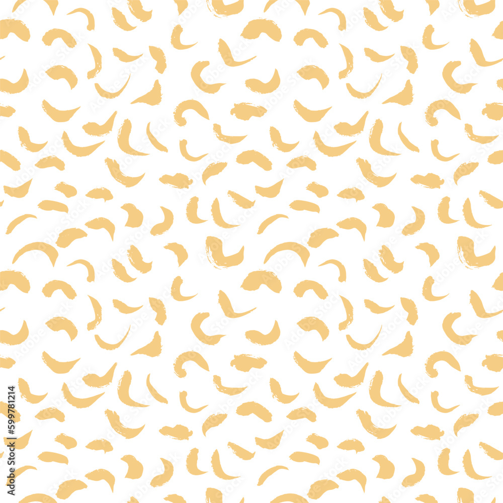 Abstract seamless pattern with yellow paint strokes Abstract seamless pattern with yellow paint strokes
