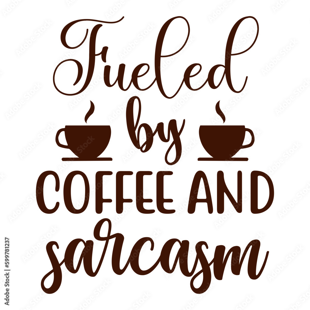 Coffee isolated typography design Coffee isolated typography design