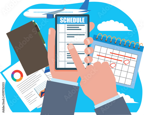 スマートフォンとスケジュール