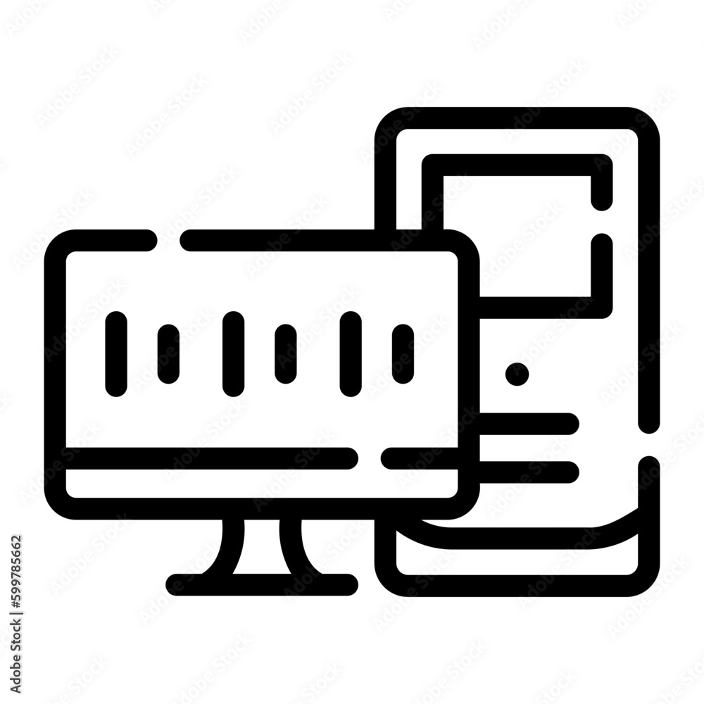 computer Line Icon computer Line Icon
