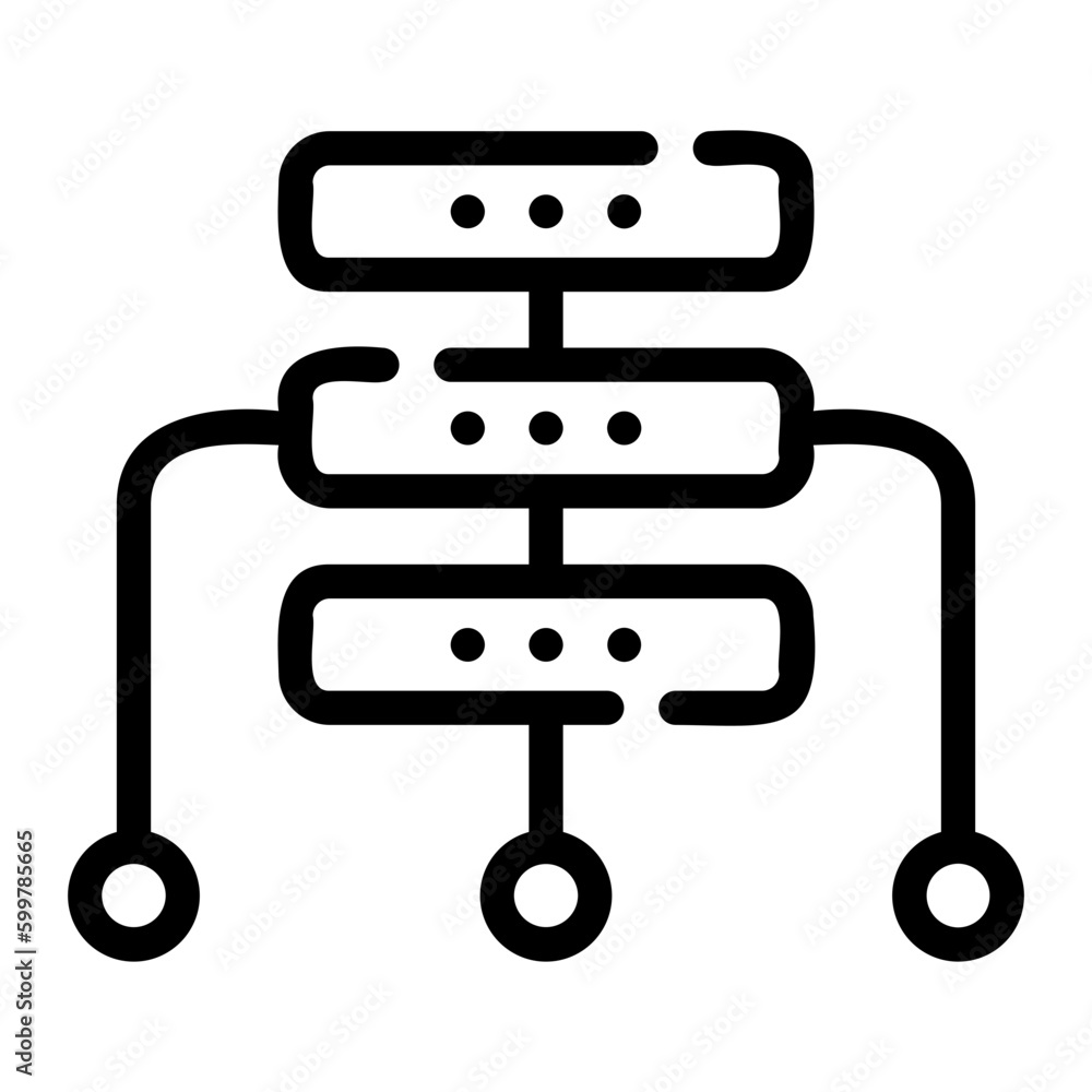 database Line Icon database Line Icon