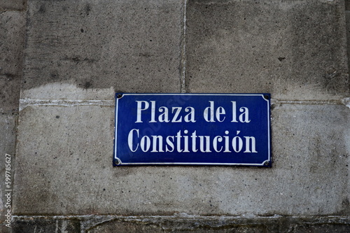 Plaza de la Constitucion. (Place de la constitution)