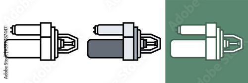 Motor Starter Icon, The motor starter icon is commonly used in different industries, such as manufacturing and automotive, to represent the function and importance of motor starters. 