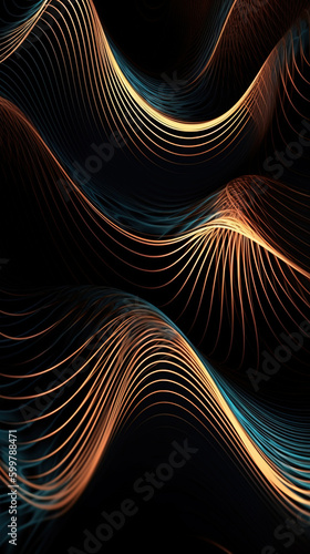 abstract lines background, created with generative ai tecnology.