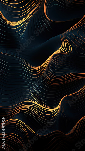 Abstract lines background, created with generative ai tecnology.