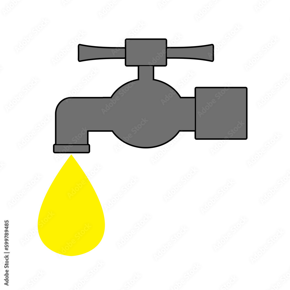 faucet with drop of water faucet with drop of water