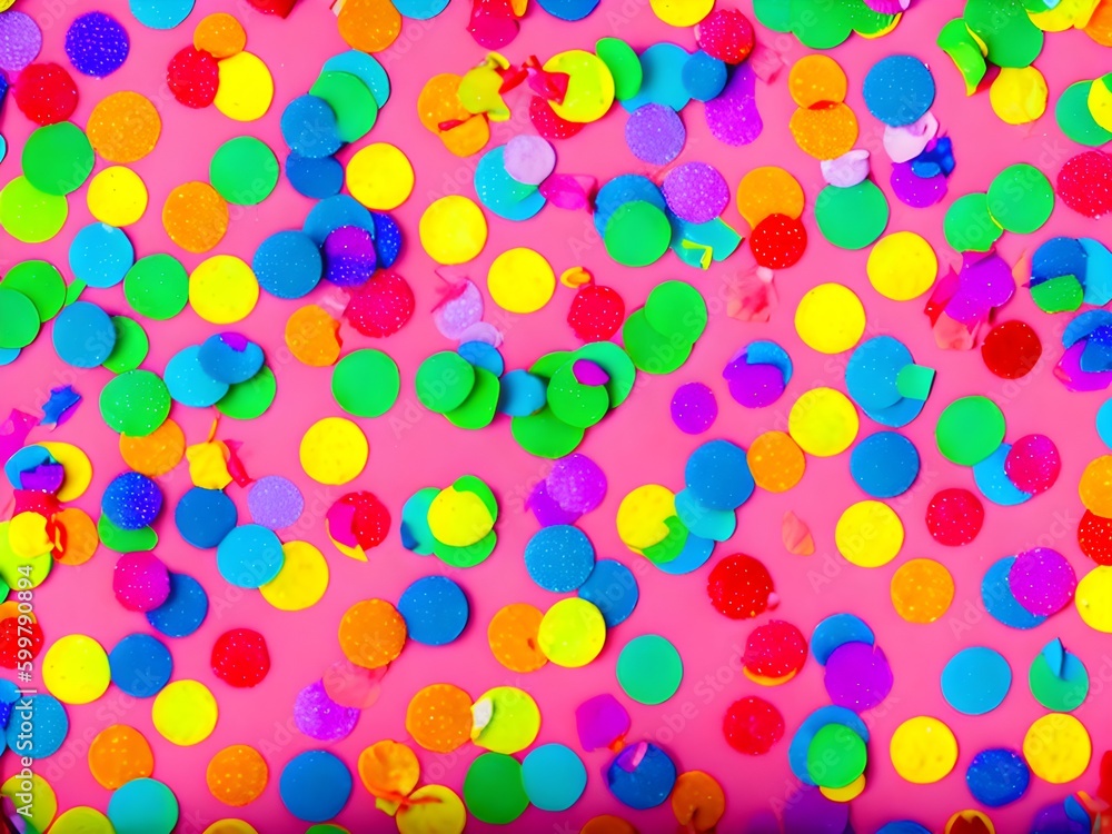 Confetti Background, Generative AI Illustration Confetti Background, Generative AI Illustration