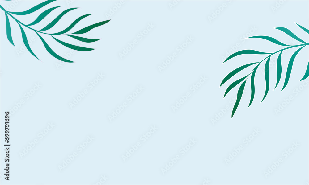 Summer illustration of an background with feather