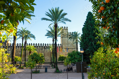 The Alcázar in Cordova, Spain on December 11, 2022 