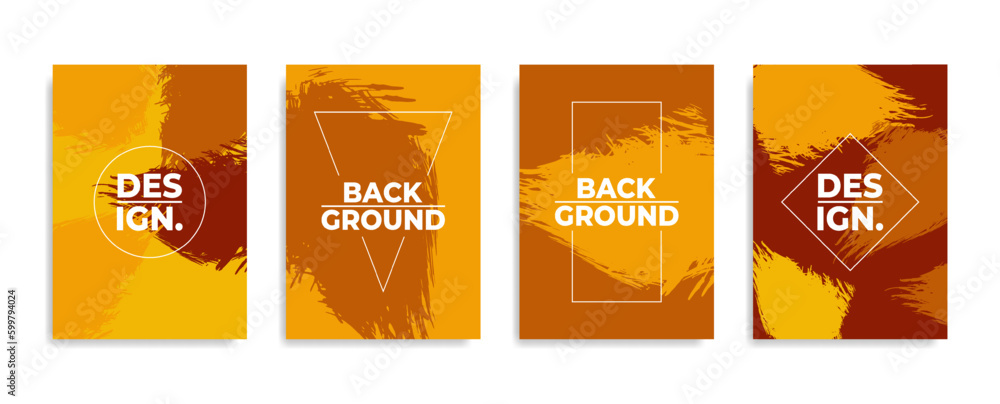 Modern abstract background cover set in grunge style Modern abstract background cover set in grunge style