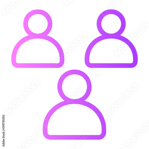 customer gradient icon