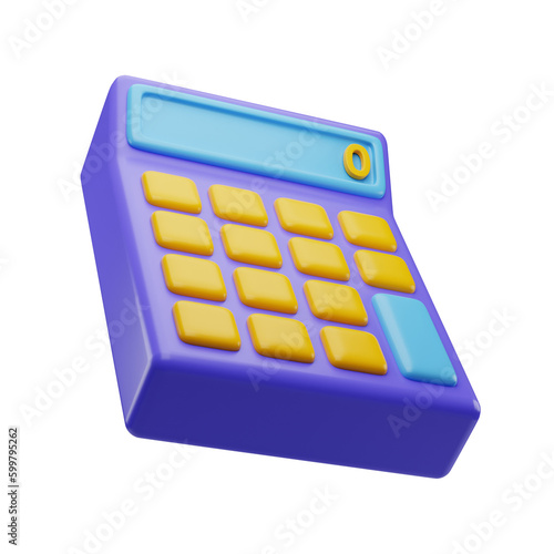 3d calculator illustration