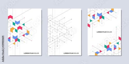 Creative idea of modern design with abstract geometric background. Minimalistic vector texture with polygonal pattern. Template for cover brochure, layout, flyer, book, banner