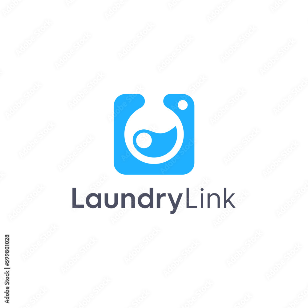 laundry logo for home service company business