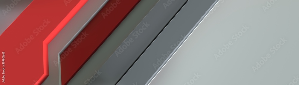 Fototapeta premium volumetric geometric shapes on a white background. Blank for design.