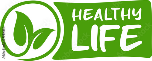 Healty life label, Vector health and beauty care logo, Hand drawn tags and elements for health life, natural health products