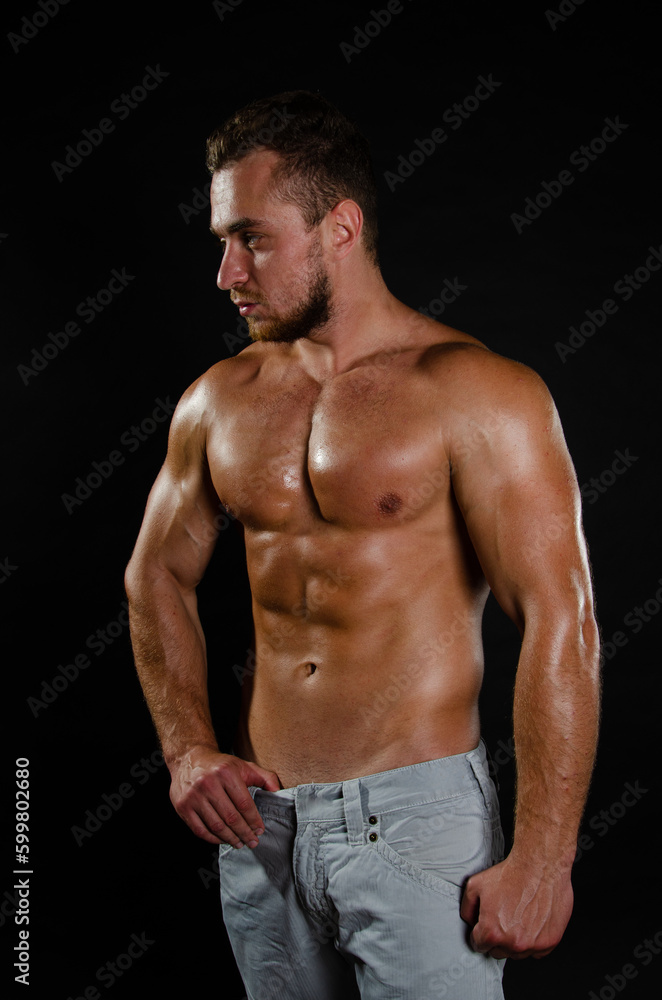 Fitness and healthy lifestyle. Young attractive man with a beautiful body. Fitness and healthy lifestyle. Young attractive man with a beautiful body.