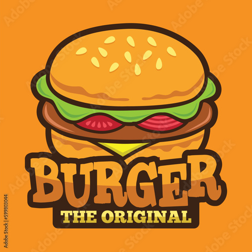Best Burger Logo Vector Design for Franchise Design in Color