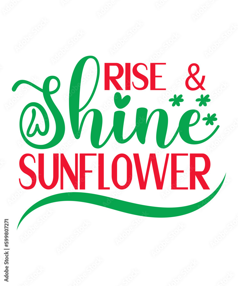 Flowers isolated typography design Flowers isolated typography design