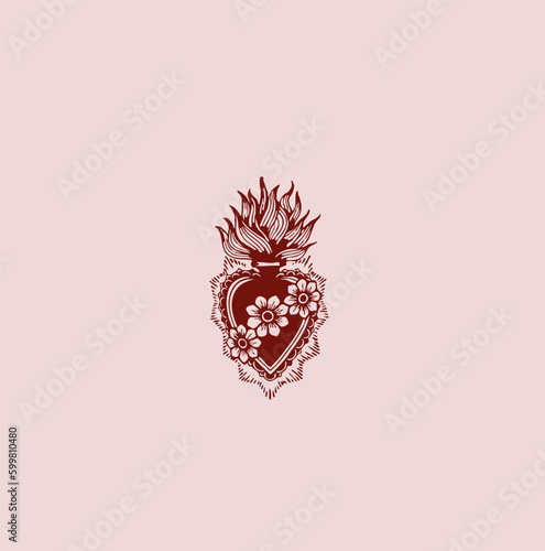 THESE HIGH QUALITY SACRED HEART JESUS VECTOR FOR USING VARIOUS TYPES OF DESIGN WORKS LIKE T-SHIRT, LOGO, TATTOO AND HOME WALL DESIGN
