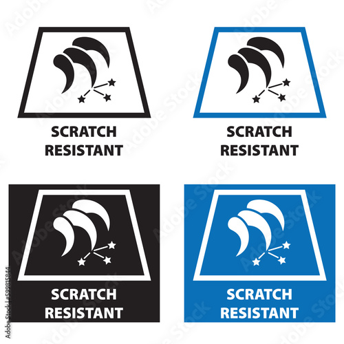 Scratch Resistant vector information sign horizontally