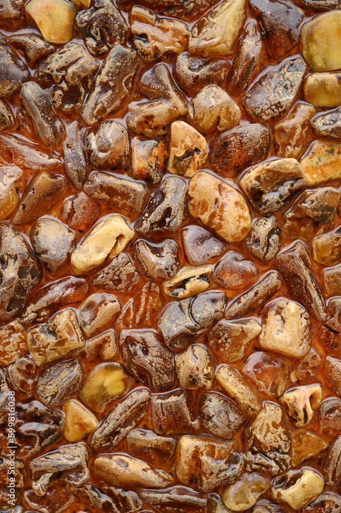 Amber mosaic, wall decoration, for backgrounds or textures Amber mosaic, wall decoration, for backgrounds or textures