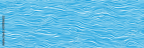 Ripples and water waves, sea surface, vector natural background
