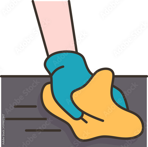 wiping  icon