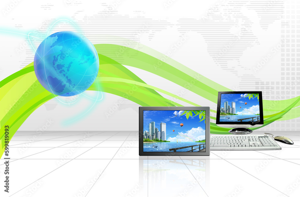 Blur background with The Globe with a map of the world. Blur background with The Globe with a map of the world.